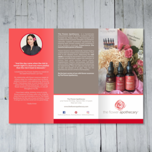 Diseño de Brochure por barinix para The Flower Apothecary | Diseño #13288586
