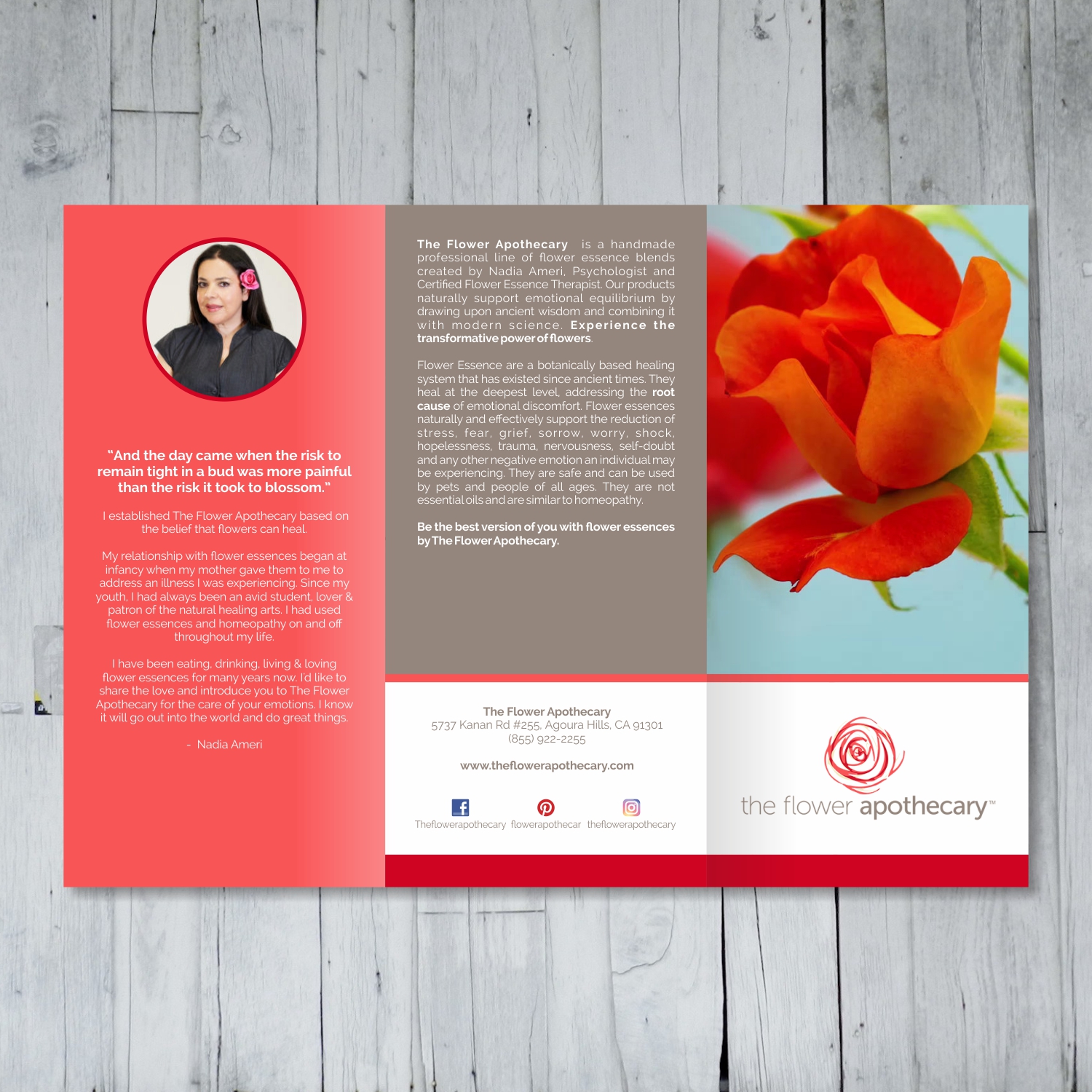 Brochure Design by barinix for The Flower Apothecary | Design #13301483