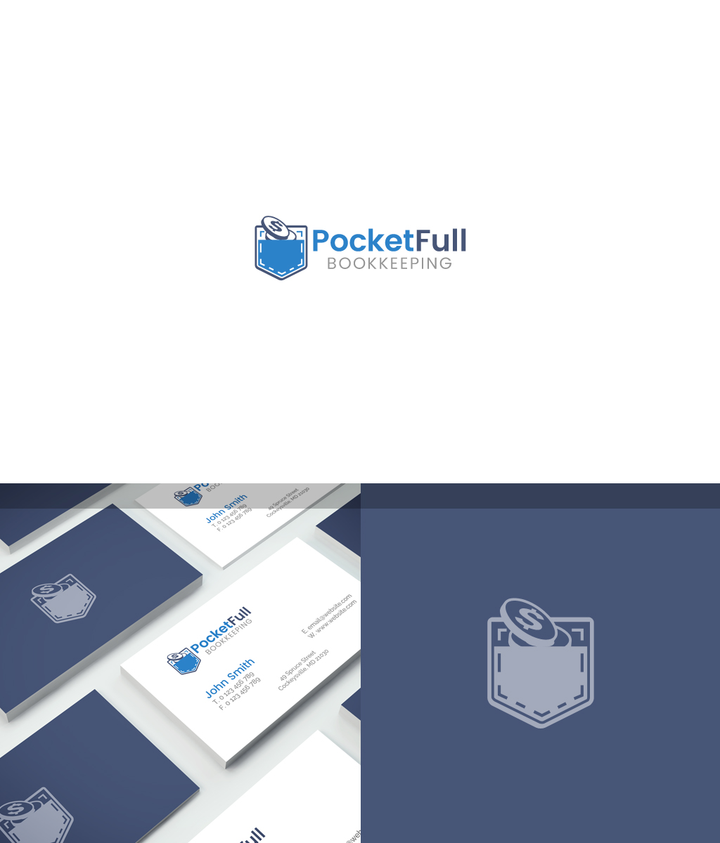 Logo Design by JohnM. for Pocket Full Bookkeeping | Design #13288589