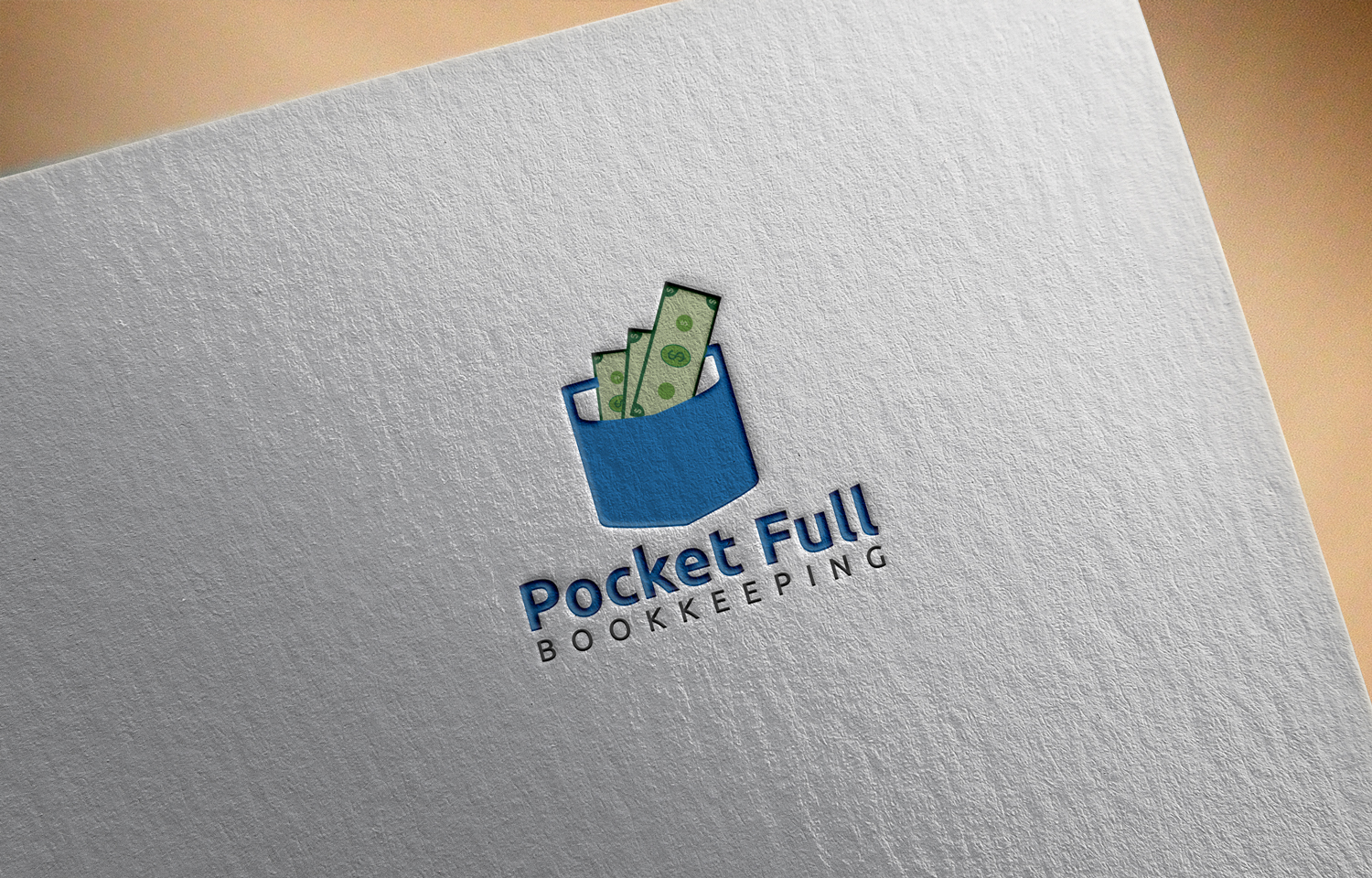 Playful, Modern, Bookkeeper Logo Design for Pocket Full Bookkeeping by