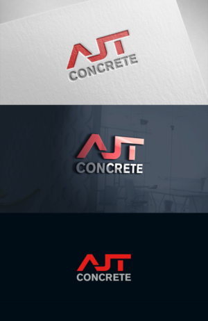 Logo Design by Daniel Caso Design for AJT Concrete | Design: #13261836