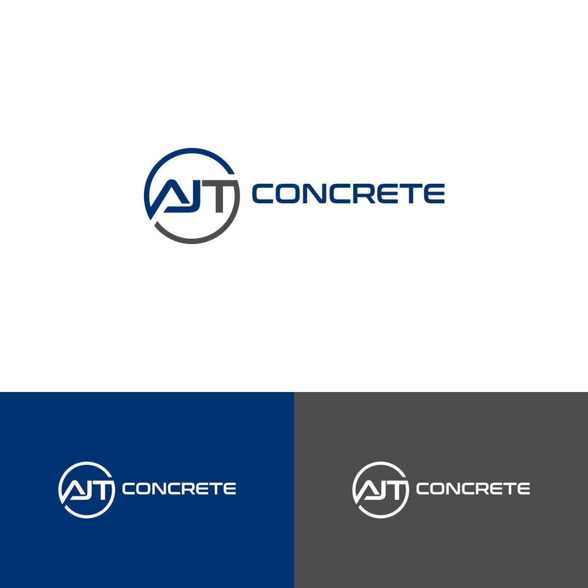 Logo Design by Anayah for AJT Concrete | Design: #13278908