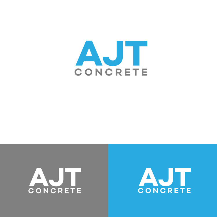 Logo Design by DesignDUO for AJT Concrete | Design #13368436