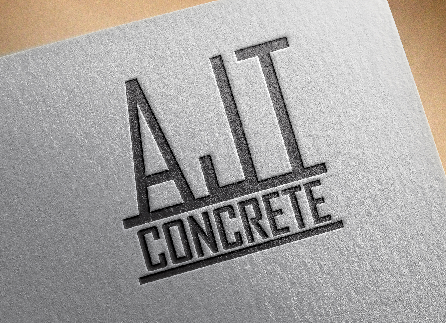 Logo Design by celaviklovn for AJT Concrete | Design #13376663