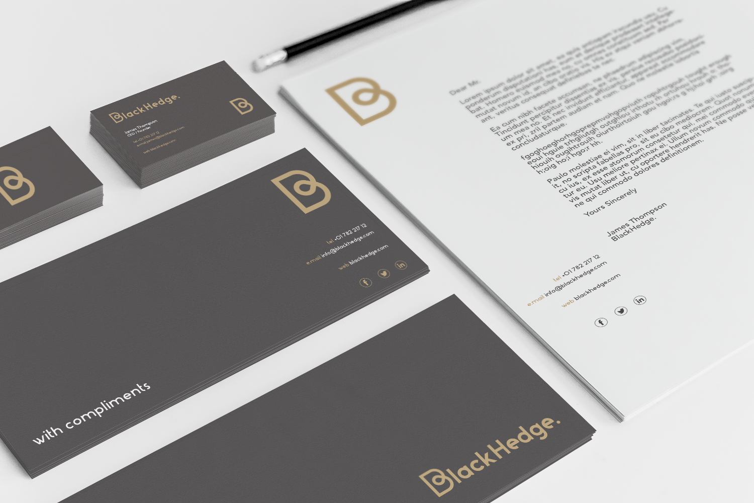 Logo Design by Matt Bradshaw for BlackHedge | Design #13283689