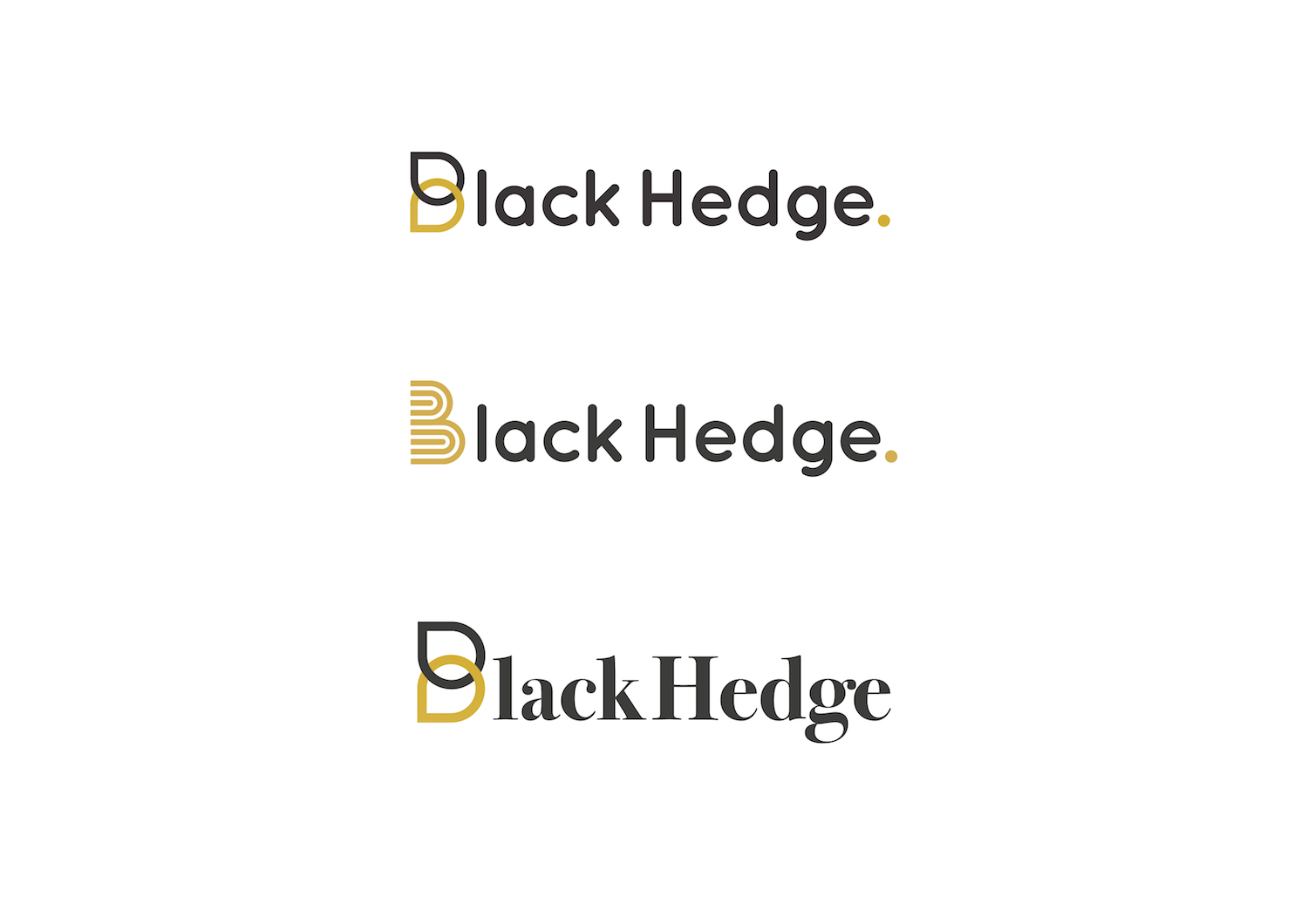 Logo Design by Matt Bradshaw for BlackHedge | Design #13303796