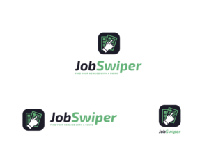 JobSwiper (text below: -Find your new job with a swipe! | Design de Logo par AlexMorisseau