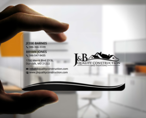 Business Card Design by Stylez Designz for J & B Quality Construction LLC | Design: #13349328