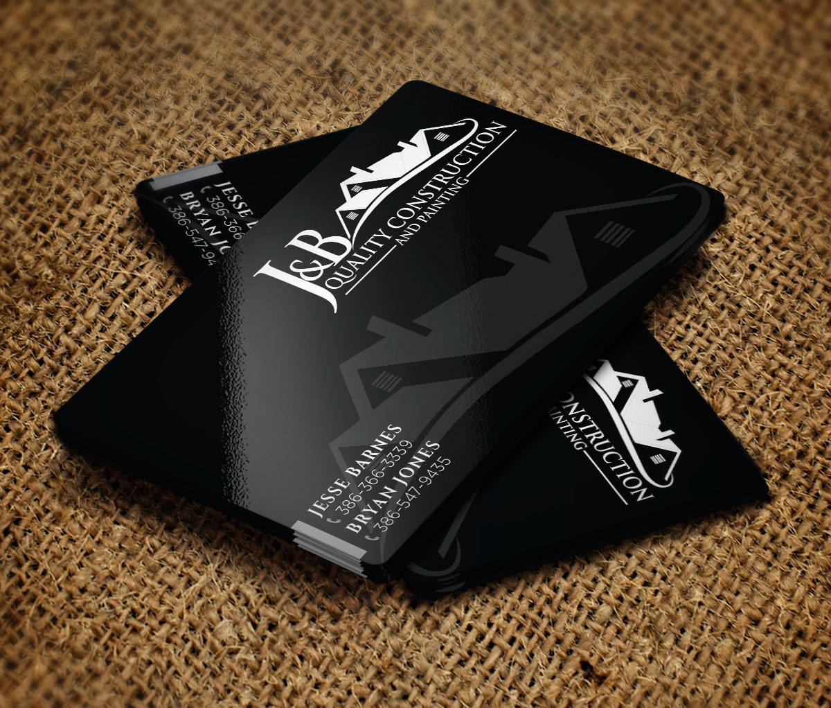 Business Card Design by Verified artistry (Design garden) for J & B Quality Construction LLC | Design #13308956