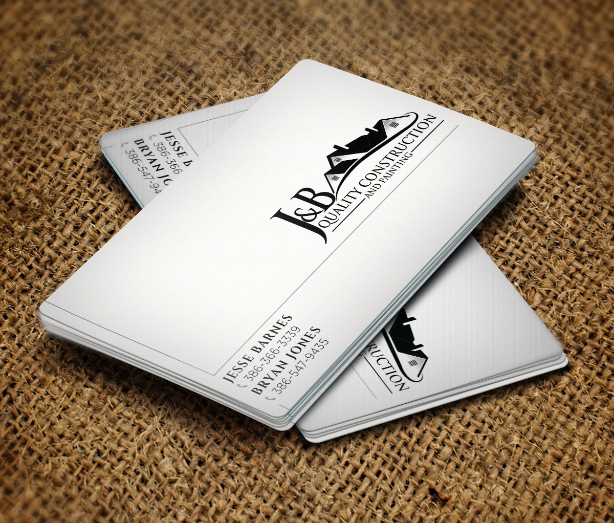 Business Card Design by Verified artistry for J & B Quality Construction LLC | Design #13308958