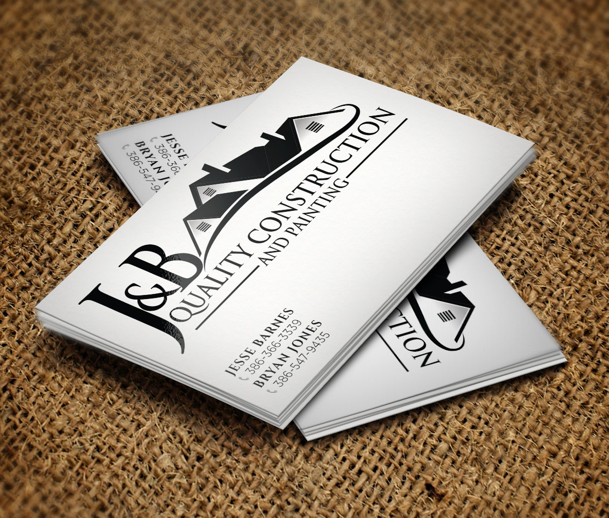 Business Card Design by Verified artistry for J & B Quality Construction LLC | Design #13308960