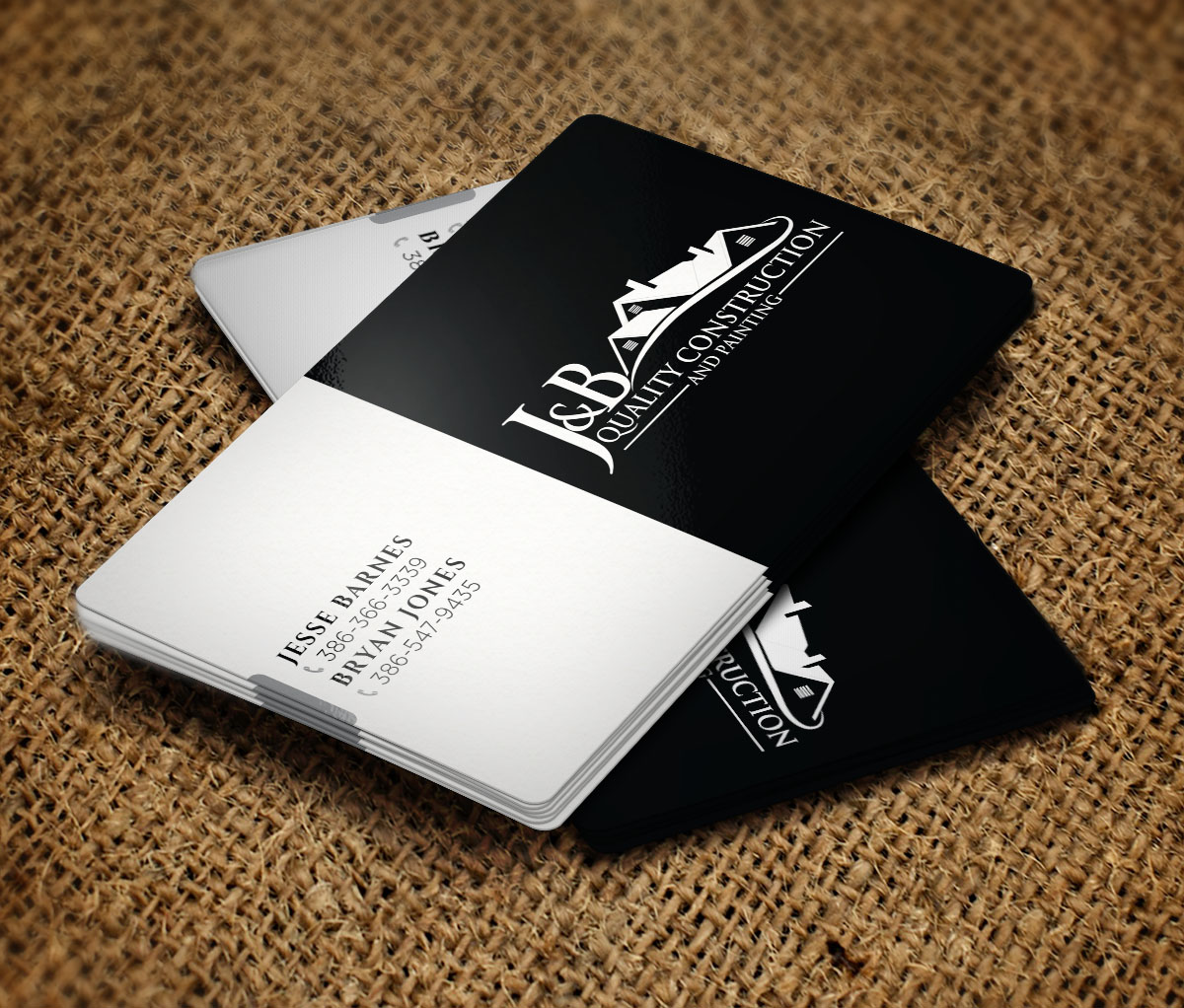 Business Card Design by Verified artistry for J & B Quality Construction LLC | Design #13308967