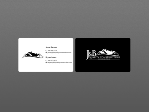 Visitenkarten-Design von Creations Box 2015 für J & B Quality Construction LLC | Design: #13314217