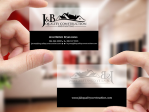 Visitenkarten-Design von Creations Box 2015 für J & B Quality Construction LLC | Design: #13314219