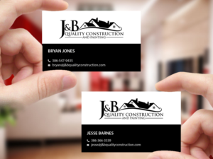 Visitenkarten-Design von Creations Box 2015 für J & B Quality Construction LLC | Design: #13314220