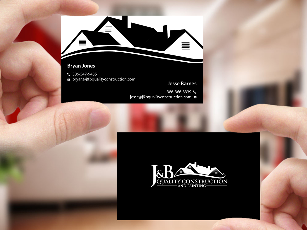 Business Card Design by Creations Box 2015 for J & B Quality Construction LLC | Design #13314223