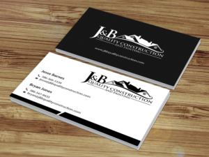 Visitenkarten-Design von Creations Box 2015 für J & B Quality Construction LLC | Design: #13314229