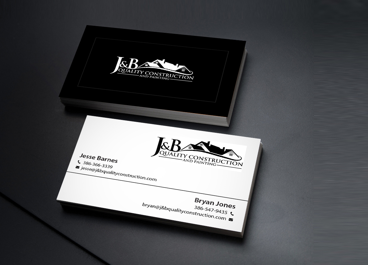 Business Card Design by Creations Box 2015 for J & B Quality Construction LLC | Design #13314231