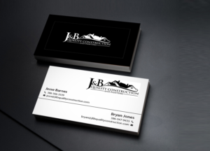 Visitenkarten-Design von Creations Box 2015 für J & B Quality Construction LLC | Design: #13314231