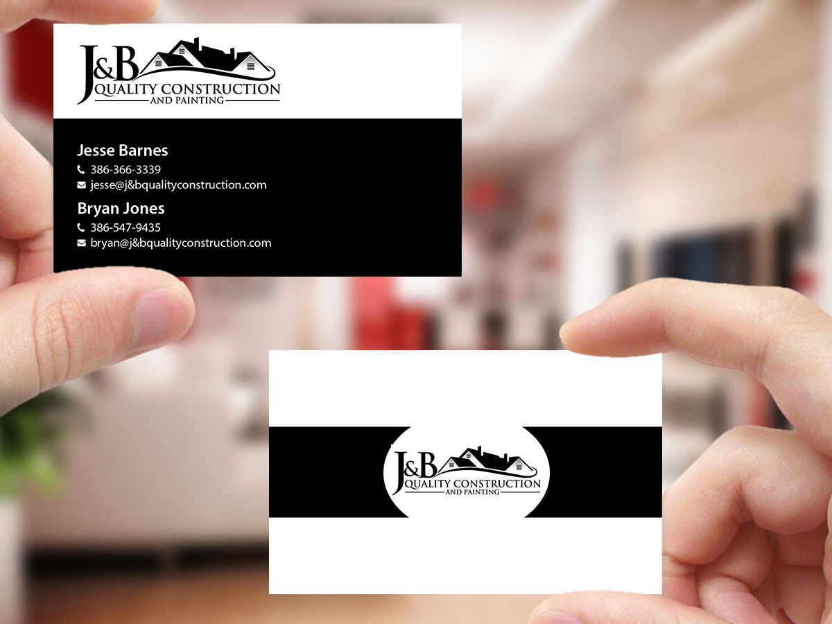 Business Card Design by Creations Box 2015 for J & B Quality Construction LLC | Design #13314233