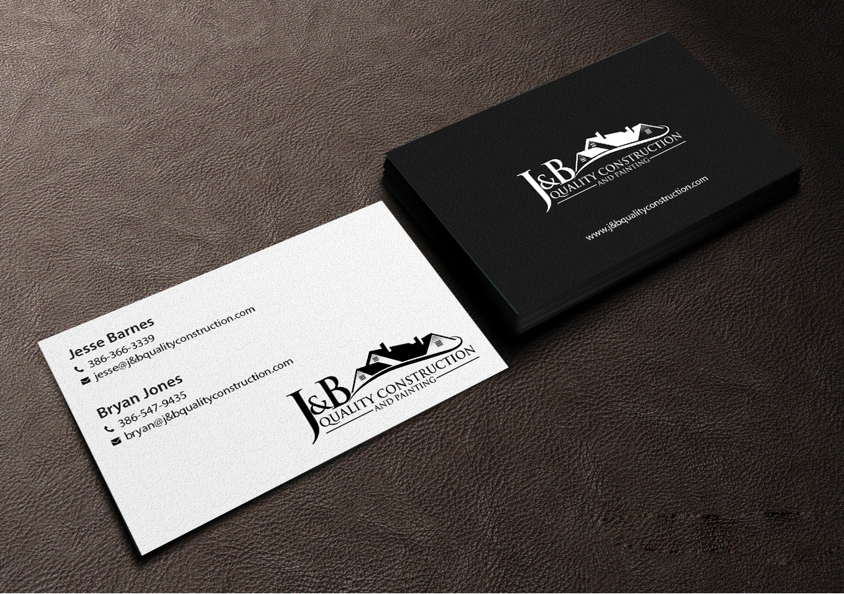 Business Card Design by Creations Box 2015 for J & B Quality Construction LLC | Design #13314234