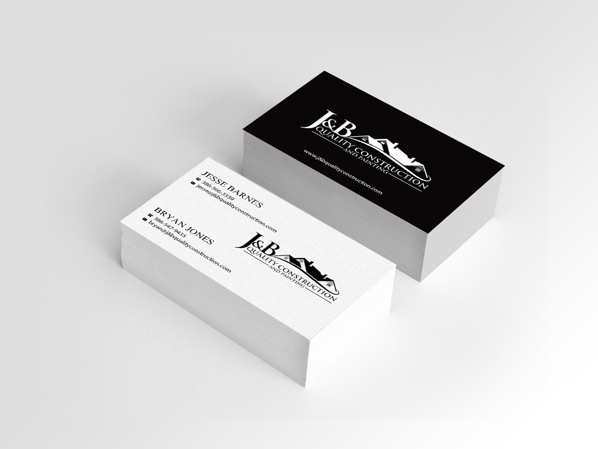 Business Card Design by Creations Box 2015 for J & B Quality Construction LLC | Design #13342241