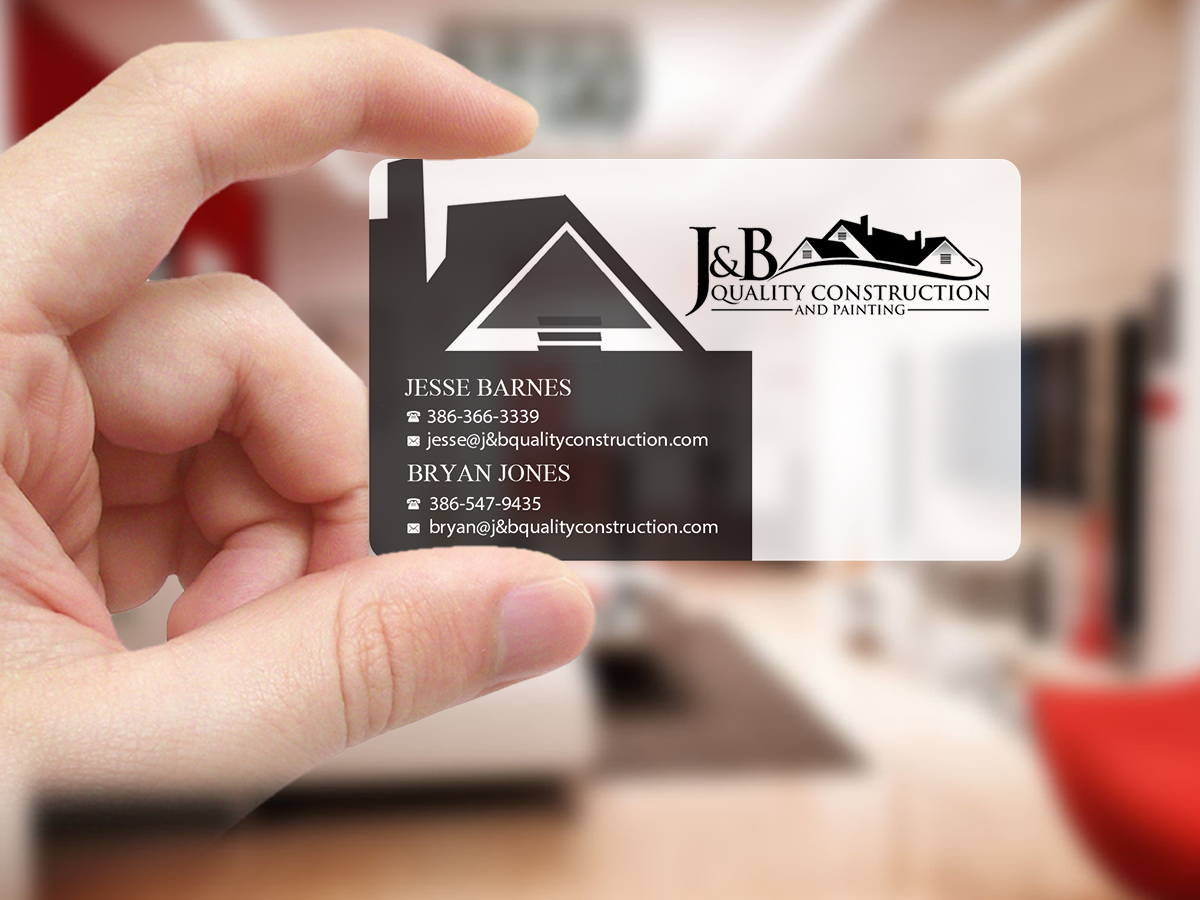 Visitenkarten-Design von Creations Box 2015 für J & B Quality Construction LLC | Design #13342248