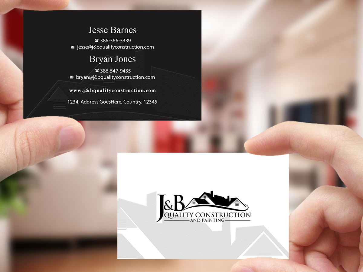 Visitenkarten-Design von Creations Box 2015 für J & B Quality Construction LLC | Design #13342249