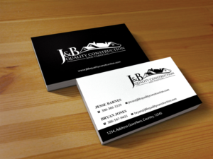 Business Card Design by Creations Box 2015 for J & B Quality Construction LLC | Design: #13342251