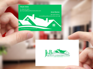 Business Card Design by Creations Box 2015 for J & B Quality Construction LLC | Design: #13342634