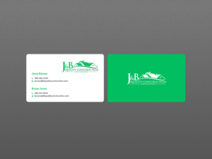 Business Card Design by Creations Box 2015 for J & B Quality Construction LLC | Design: #13342638