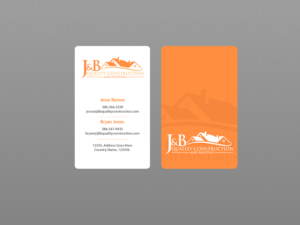 Business Card Design by Creations Box 2015 for J & B Quality Construction LLC | Design: #13342642