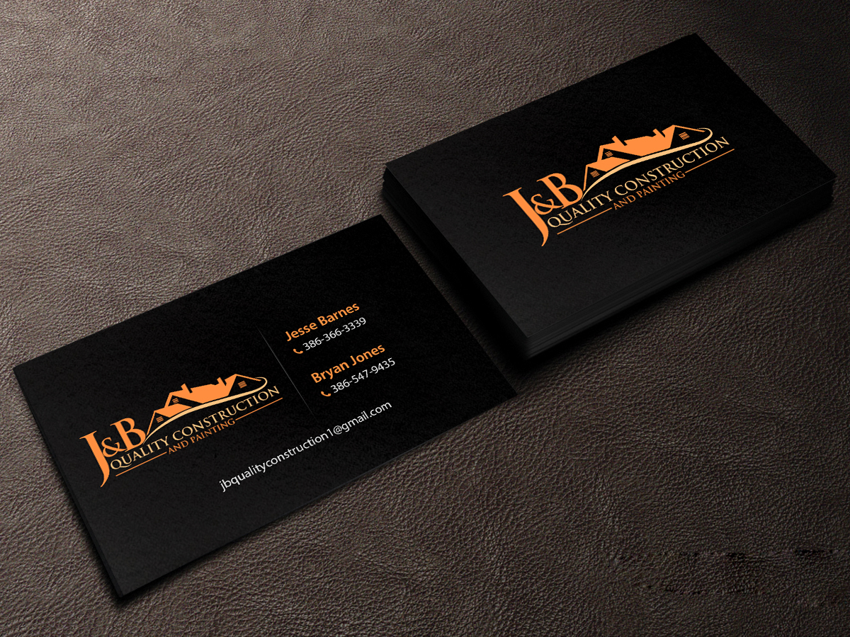 Visitenkarten-Design von Creations Box 2015 für J & B Quality Construction LLC | Design #13376838