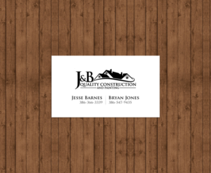 Visitenkarten-Design von chandrayaan.creative für J & B Quality Construction LLC | Design: #13307690