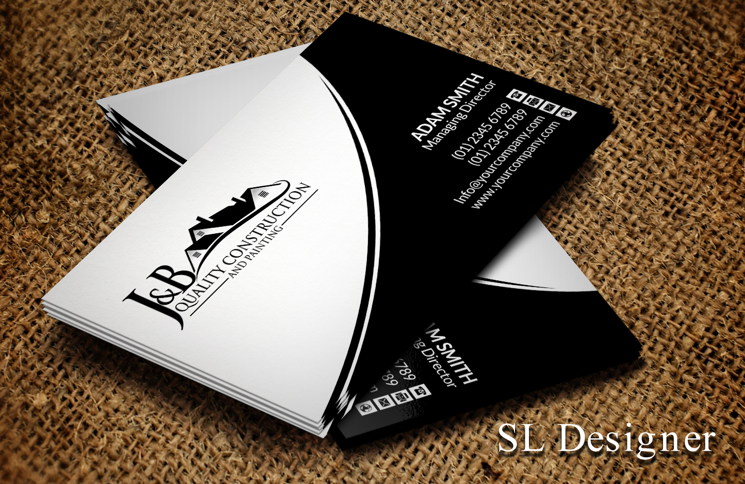 Visitenkarten-Design von SL Designer für J & B Quality Construction LLC | Design #13306431