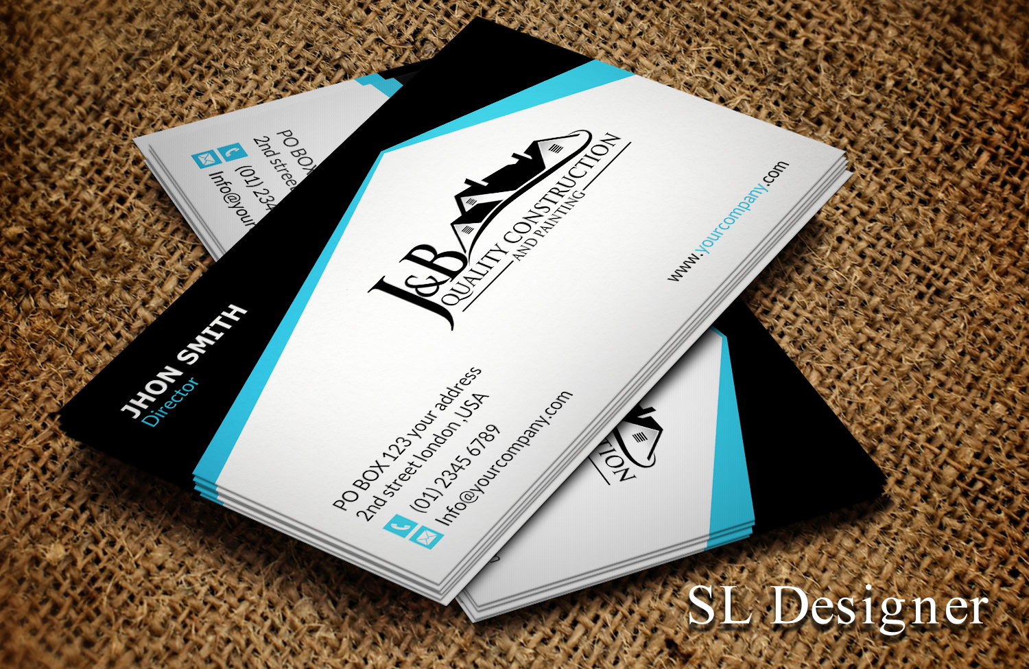 Visitenkarten-Design von SL Designer für J & B Quality Construction LLC | Design #13306448