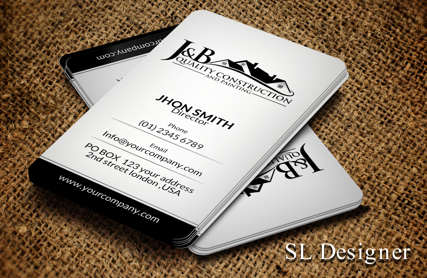 business card design by sl designer for j b quality construction business card ideas - Business Cards Ideas Designs business card design by sl designer for j b quality construction business card ideas - Business Cards Ideas Designs