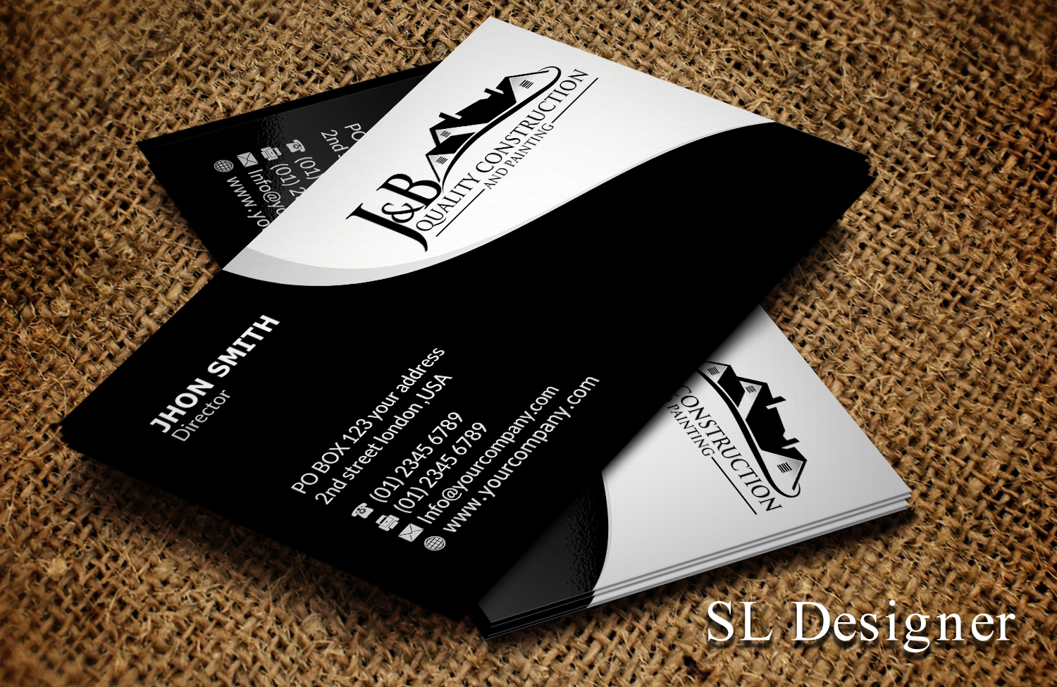 Visitenkarten-Design von SL Designer für J & B Quality Construction LLC | Design #13306462