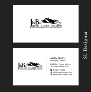 Visitenkarten-Design von SL Designer für J & B Quality Construction LLC | Design: #13306464