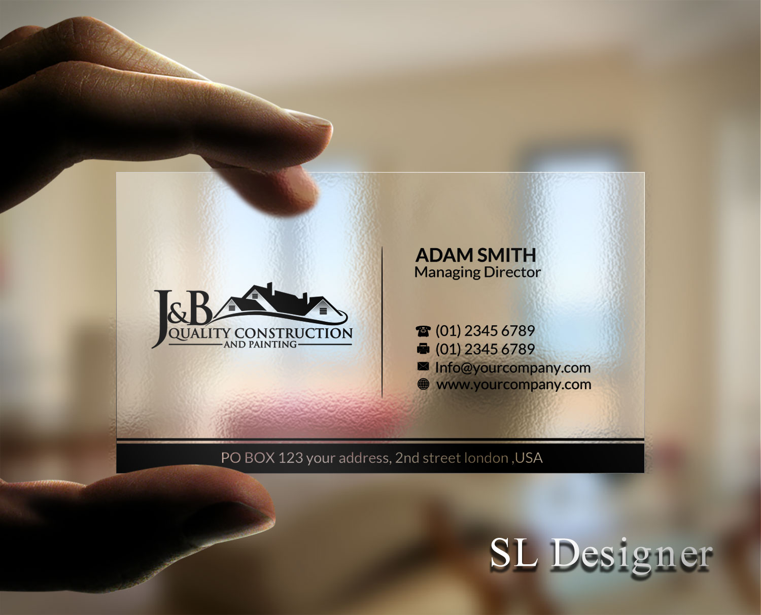 Business Card Design by SL Designer for J & B Quality Construction LLC | Design #13306467