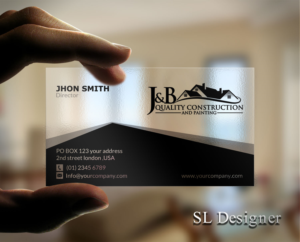 Visitenkarten-Design von SL Designer für J & B Quality Construction LLC | Design: #13306475