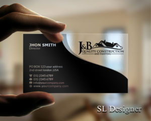 Visitenkarten-Design von SL Designer für J & B Quality Construction LLC | Design: #13306476