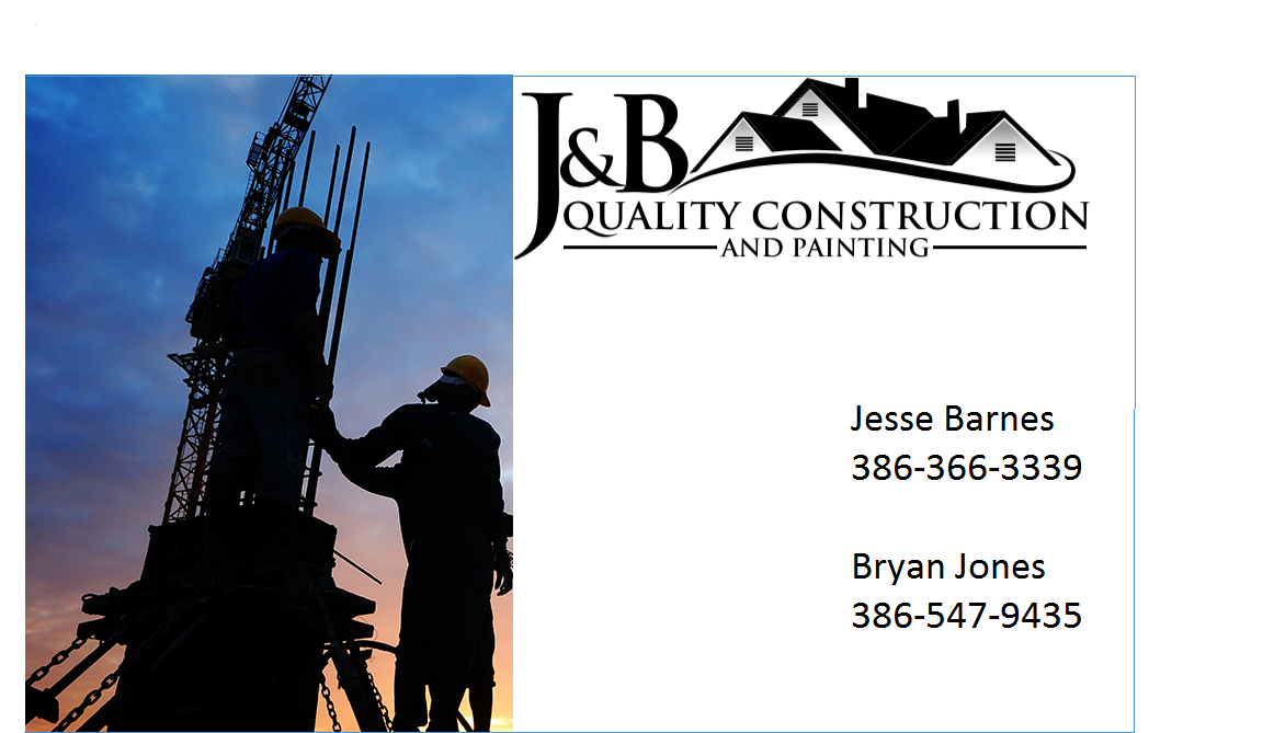 Visitenkarten-Design von sweetythakkar90 für J & B Quality Construction LLC | Design #13357368