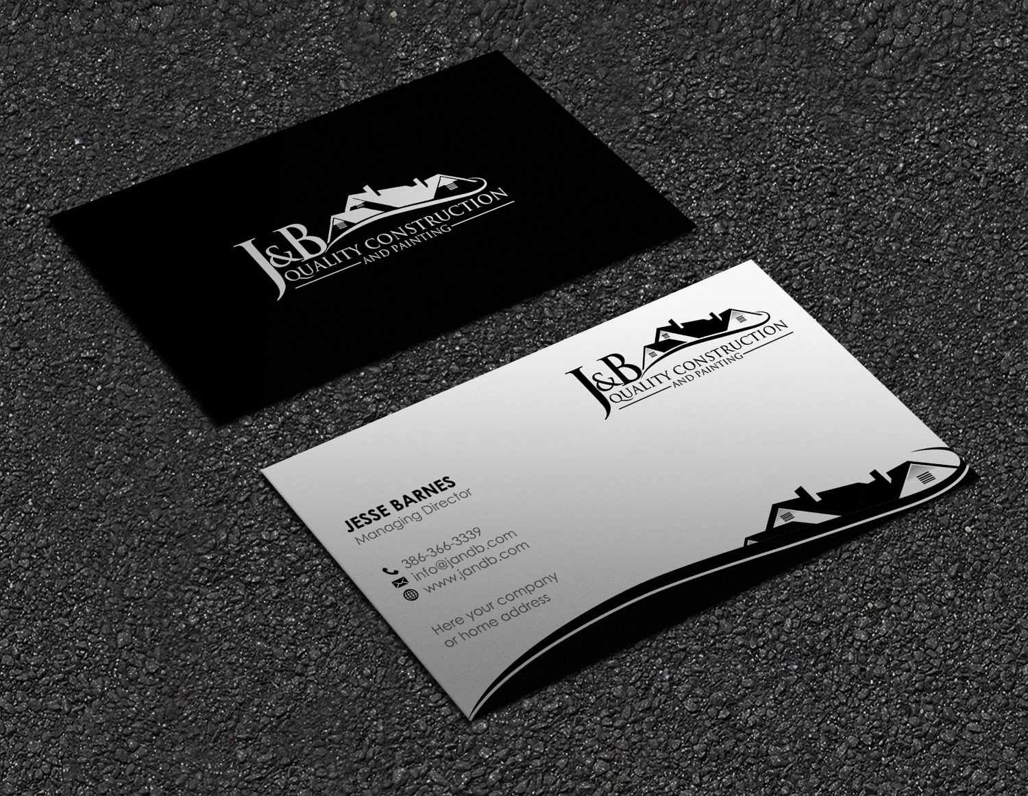 Business Card Design by Polynur for J & B Quality Construction LLC | Design #13320051