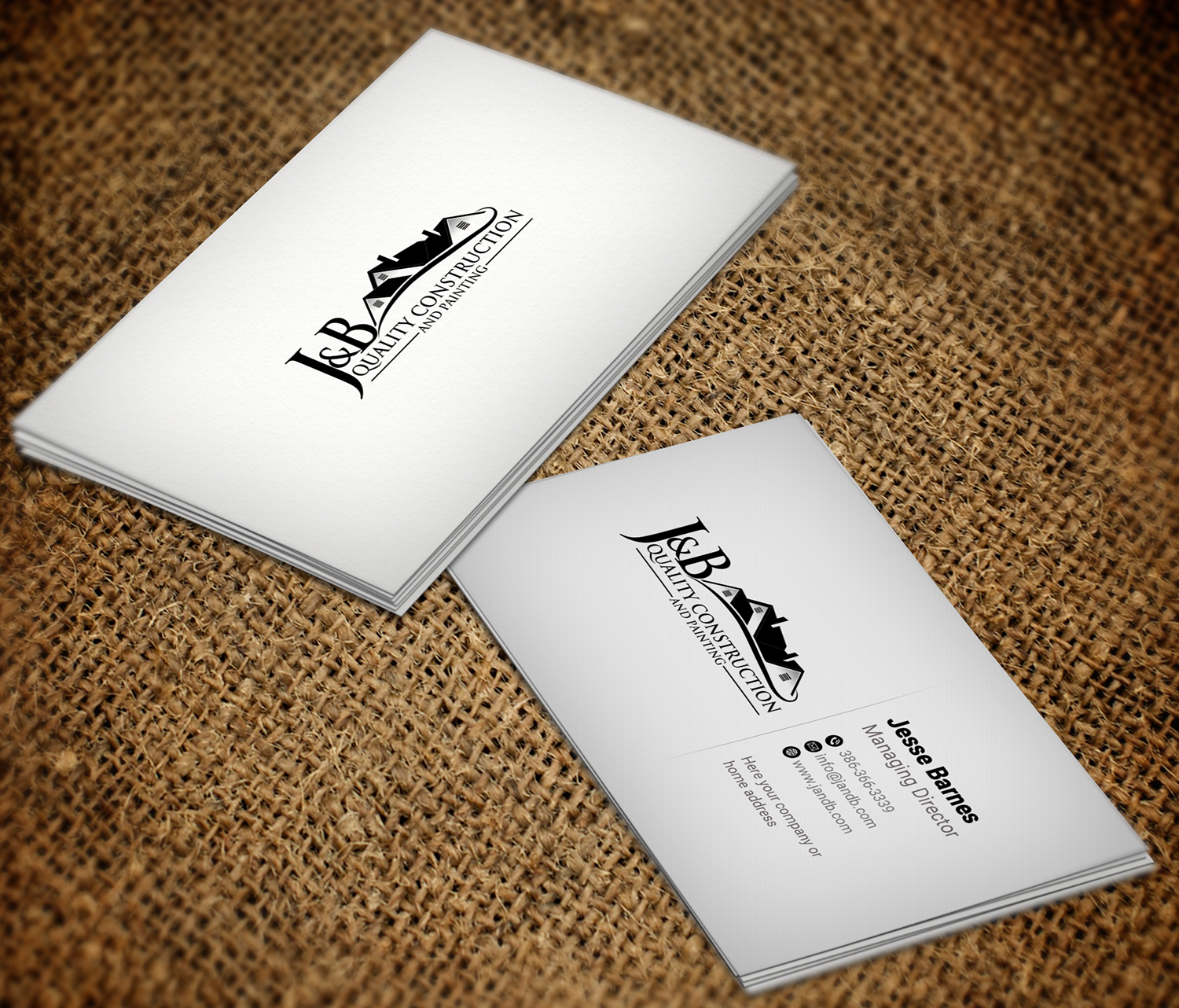 Business Card Design by Md. Imam Hasn Gazi for J & B Quality Construction LLC | Design #13329875