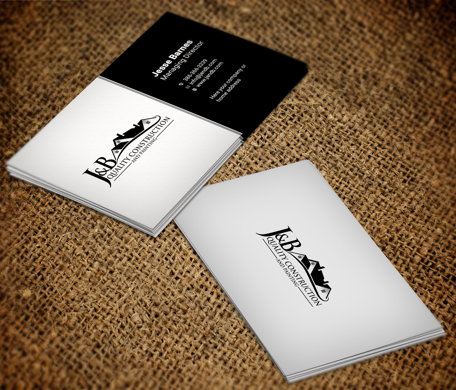 Business Card Design by Md. Imam Hasn Gazi for J & B Quality Construction LLC | Design #13329876