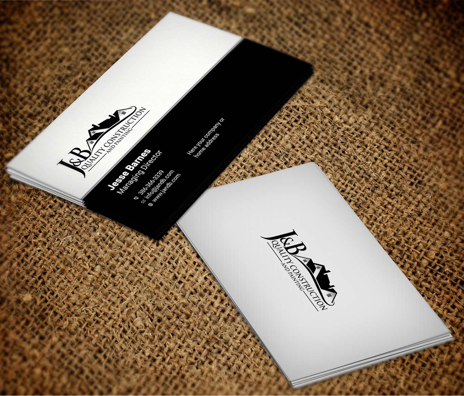 Business Card Design by Md. Imam Hasn Gazi for J & B Quality Construction LLC | Design #13329952