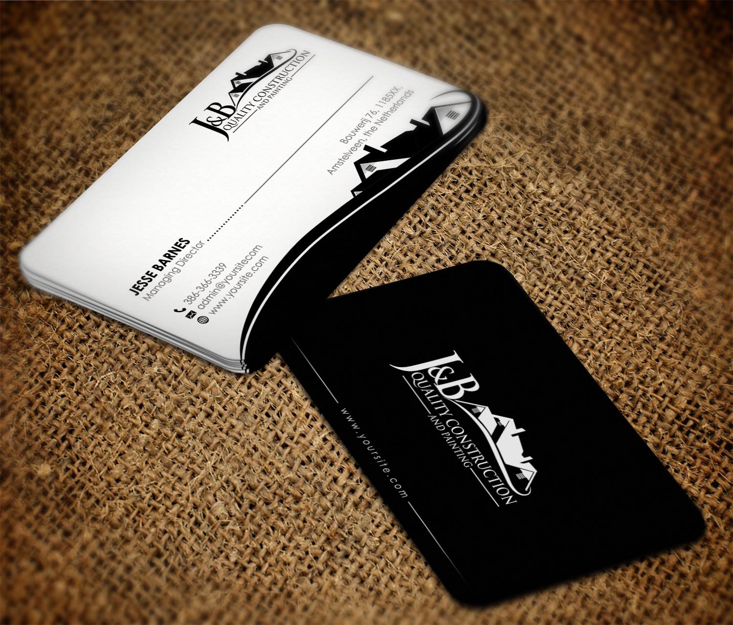 Business Card Design by iffat21 for J & B Quality Construction LLC | Design #13320041