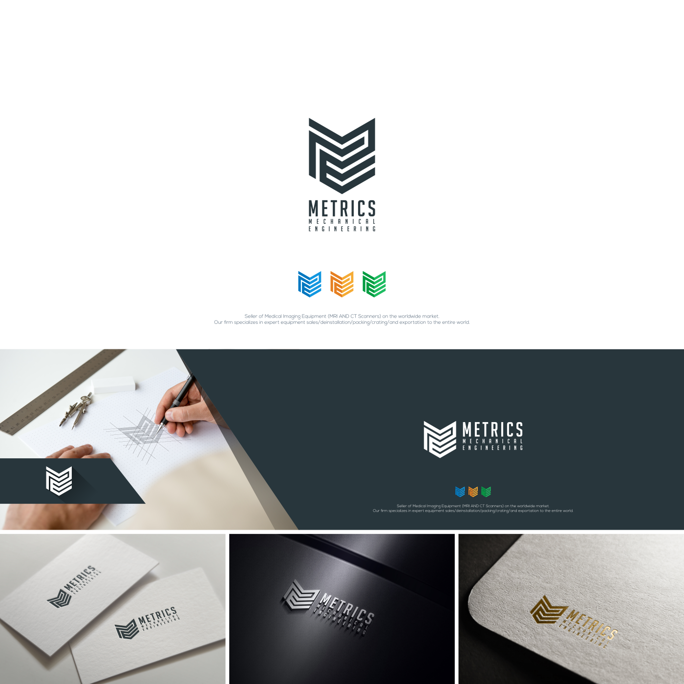 Logo Design by jeruk's for Metrics Mechanical Engineering | Design #13263127