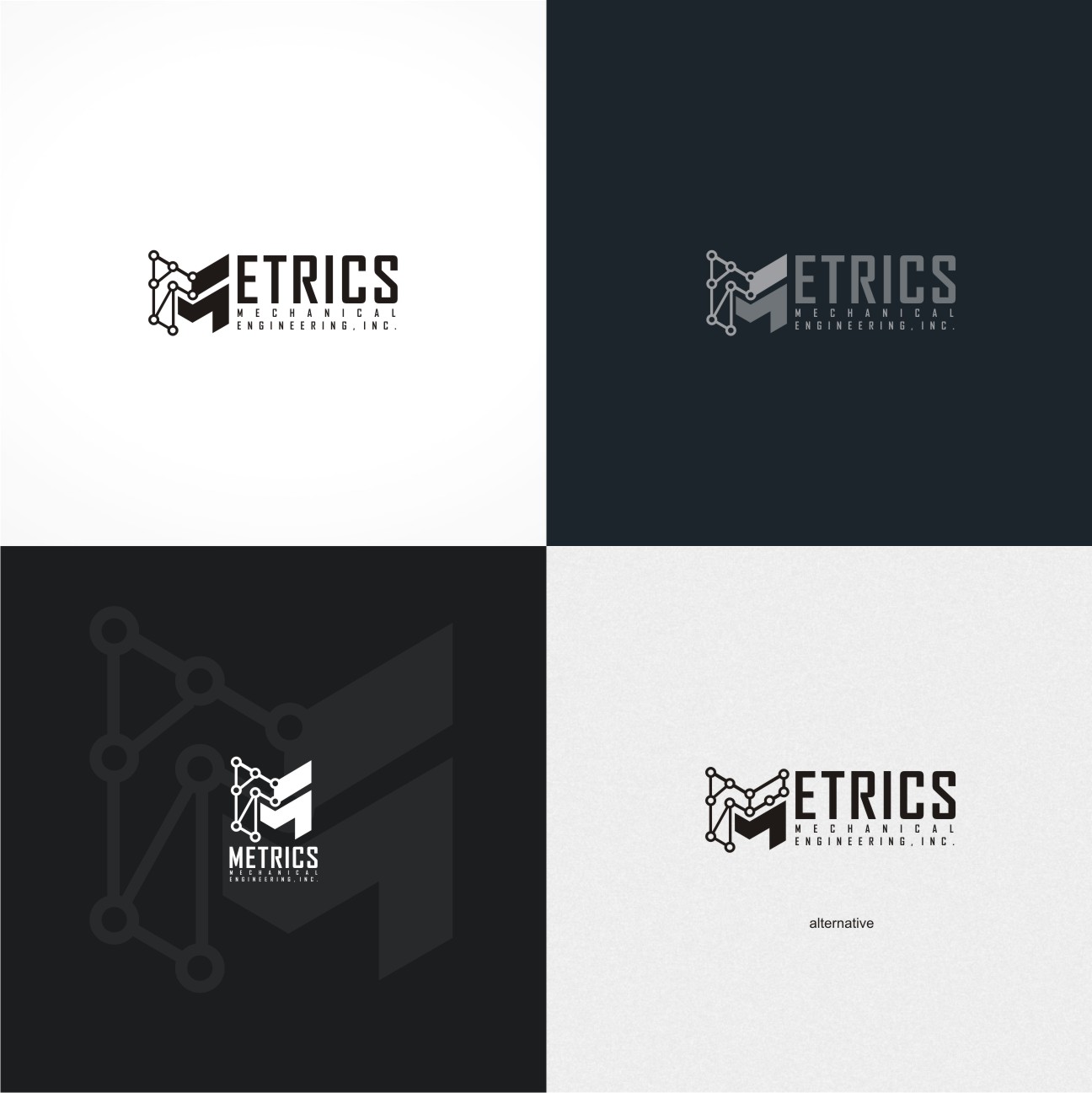 Logo Design by gray mind for Metrics Mechanical Engineering | Design #13316866